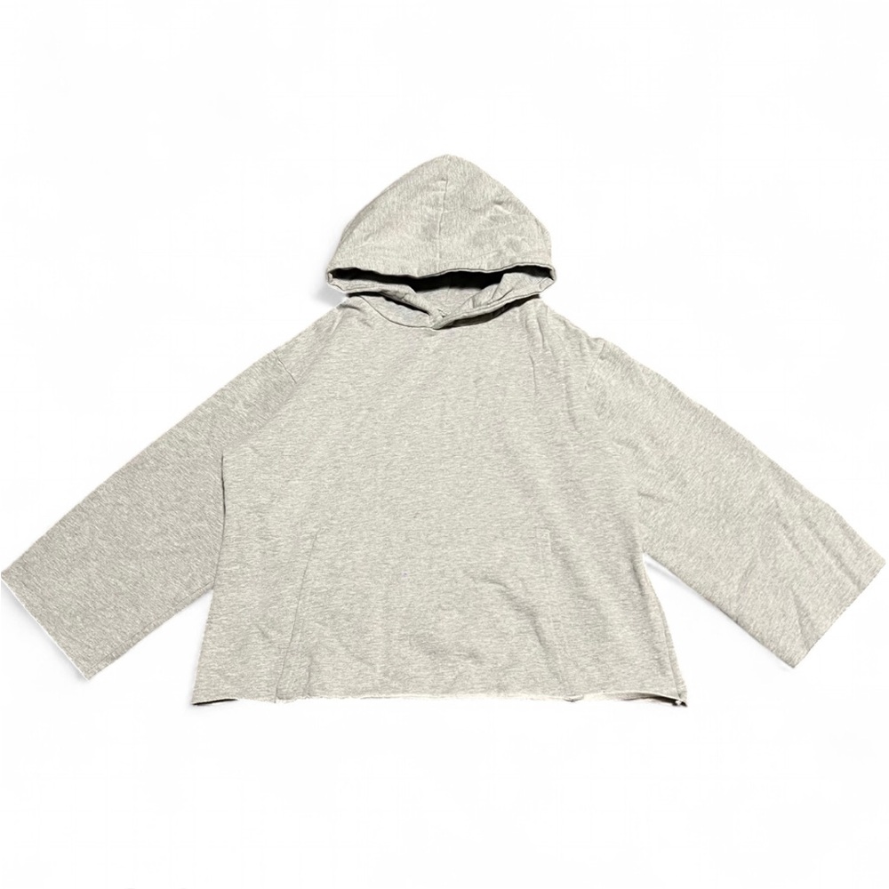Gray Wide Sleeve Hoodie
